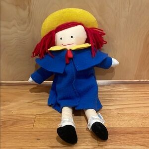 Vintage 1990 Eden Madeline Doll | Red Hair Yellow & Blue Outfit